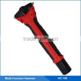 Emergency Hammer Tool W/ High Bright Led Flashlight, SOS Flashlight,Safety Belt Cutter,Adjustable Handle