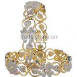 Indian Designer Zircon Bangle Kada Set thumbnail-1