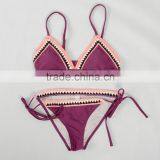 Trade Assurance OEM Service sexy ladies bikini handmade crochet bikini beachwear