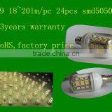 5W Led G9(factory Price,350~400lm,24pcs Smd5050,CCD,3years Warranty,85~265V,CE&RoHS)