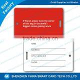 Pvc Travel Tags Clear Hotel Luggage Tag