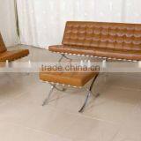 Classic Living Room Soft Metal Frame Barcelona Chair thumbnail-1