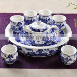 Chinese Special Design 8pcs Teaset With Tea Tray Wholesale Teaset for Promotional With 350ml Teapot 100ml Teacup Tea Tray thumbnail-2
