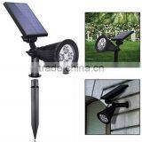 High Lumen 2-in-1 Solar Powered Outside Solar Spotlight With Lithium Battery Quality Choice