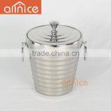 Hot Sale Double Ear Handle Champagne Ice Bucket/stainless Steel Ice Bucket/insulated Ice Cooler Bucket With Tong&rack&lid thumbnail-3