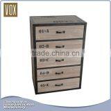 Antique Design Eco-Friendly Natural Wooden Chest of Drawers