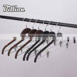 Wholesale Cheap Colorful Garment Flat Plastic Clothes Hanger thumbnail-5