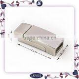 OEM Style 6mm Custom Your Brand Name High End Leather Bracelets With Magnetic Clasp