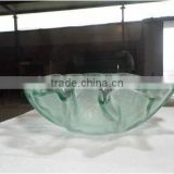 octagon shaped glass fruit plate