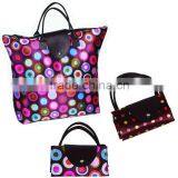 Canvas Shopper Zipper Tote Bag thumbnail-1