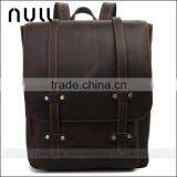 Vintage Leather Briefcase 2-in-1 Leather School Bag Backpack