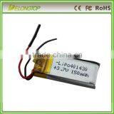Small 3.7V 401430 150mah Rechargeable Polymer Battery Pack