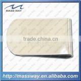 High Quality Business Gift Unique Brrass Blank Silver Money Clip