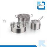 3 Pieces of 304 Stainless Steel Pots Set thumbnail-1