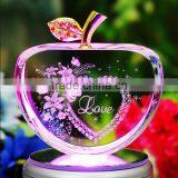 Wedding Souvenir & Birthday Gift Decorative Crystal Apple thumbnail-1