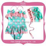 Childrens Lace Spot Swimsuit thumbnail-1