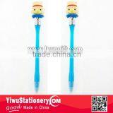 Novelty LED Light Christmas Snowman Pen for Promotion