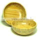 Hand-painted Bamboo Acacia Wood Salad Bowl