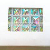 Fancy Super Shine 10x10mm Square Shaped Sew on Stone With Double Hole for Wedding Dress thumbnail-3