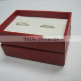 Leather Plastic cufflink boxes