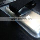 Eco-friendly 0.30mm PVC Waterproof Case With Matching ABS Clip and Lanyard for IPhone 6, Compatible Note 4/N3/N2/i6/I5/5S/5C/I4 thumbnail-1