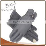 Middle Sex Thinsulate Leather Ski Gloves With Touch Screen