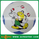 Factory wholesale mini custom print natural rubber soccer ball
