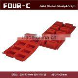 10cup Rectangle Silicone Mould for Cake Decorating thumbnail-1