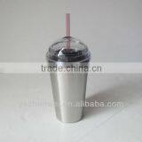 Drinking Mugs With Lid & Straw