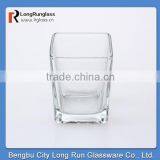 LongRun Wedding Decoration China Supplier Clear Square Angle Wine Glass Whisky Glass thumbnail-1