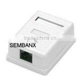 CAT6 UTP 1 Port RJ45 Surface Mount Box