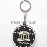Wholesale Soft PVC Rubber Custom Key Chain House Shaped Promotion Gift 2d Key Ring