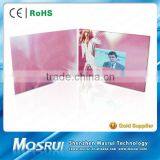 High Quality 4.3" Customized LCD Screen Video Paper Box Card / Video Greeting Card for Flowers