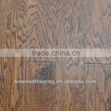 Rustic Style Chatter Distressed Dark Color White Oak Wood Flooring