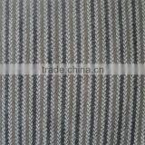 Black,white and Brown /stripe/ Wool Tweed Fabric With Polyester