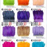 CHINAZP Factory High Quality Dyed Lavender Goose Satinettes Trim Fringe Feathers for Decoration thumbnail-6