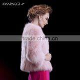 Wholesale Real Pink Fox Fur Jacket Coat for Women thumbnail-2