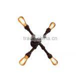 Rusted Barn Wall Sconce Urban Lodge Wall Mount Pipe Deco Wall Lantern thumbnail-1