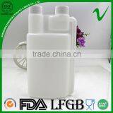 Plastic Rectangular HDPE Lubricant 1000ml Twin Neck Bottle for Chemistry Packaging thumbnail-1