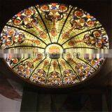 Hand Cut Decorative Stained Glass Skylight Roof thumbnail-1