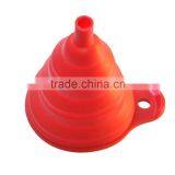 Fashion Colorful Kitchen Super Easy Foldable Mini Silicone Funnel thumbnail-3