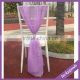 95cm Organza Red Chair Sashes Wedding Chair Decoration thumbnail-4
