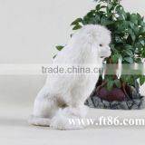 White Stuffed Plush Lifelike Dog Soft Toy thumbnail-5