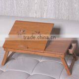 Portable Bamboo Folding Laptop Table Desk Stand Tray thumbnail-3