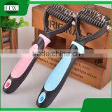 Pet Accessories Plastic Long Handle Hanging Cat Dog Pet Bath Massage Hair Removal Grooming Slicker Brush Comb thumbnail-1