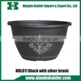 beautiful plastic flower pot with high quality in zhejiang province