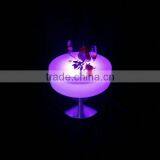 LED Remote Round Coffee Table/ Hot Sell LED Rechargeable Round Coffee Table/LED Outdoor Lawn Round Table thumbnail-3
