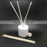 Outside Matte White Reed Diffuser Glass Diffuser Jar With Rattan Sticks and Stopper thumbnail-3