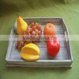 Rustic Customized Vintage Balsa Wooden Food Storage Tray With Laser Engraving Logo thumbnail-1
