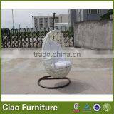 Hot Sale Fashion White Rattan Swing Chair Garden Furniture thumbnail-1